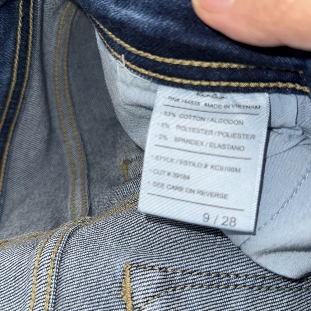 KanCan Distressed Ankle Jeans in Medium Blue - Picture 7 of 7